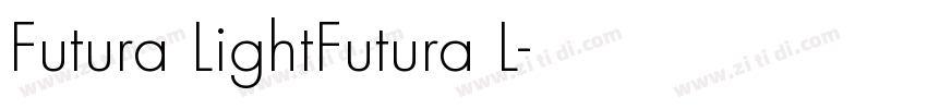 Futura LightFutura L字体转换